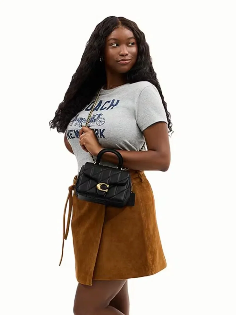 COACH Tabby Top Handle Quilted Bag